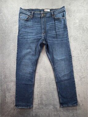 Wrangler Men's Regular Fit Straight Leg Jeans Blue Denim Size 38x32